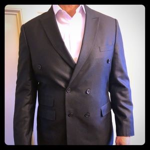 Bespoke Fit 🌟 Black DBL breasted Suit
